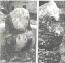 Два черно-белых фото скульптуры Макоши